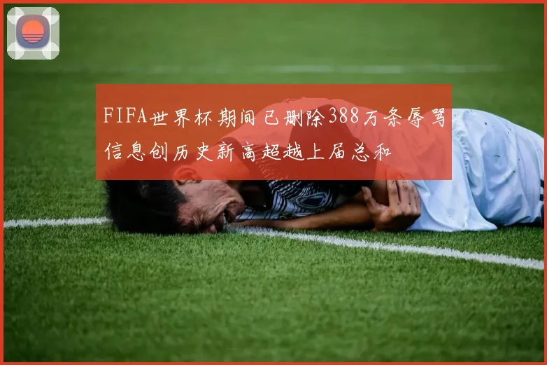 FIFA世界杯期间已删除388万条辱骂信息创历史新高超越上届总和